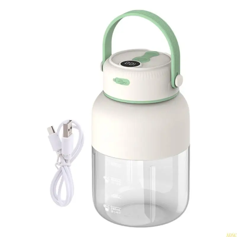

A0NC Efficient Portable Juicer Cup Stainless Steel Blade Battery Display Juice Maker for Students and Busy Professionals