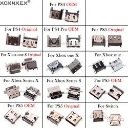 1 x HDMI-compatible Charging Port For PS4 Pro Xbox One Series S X USB Type-C Power Jack Socket Connector For P5 Switch