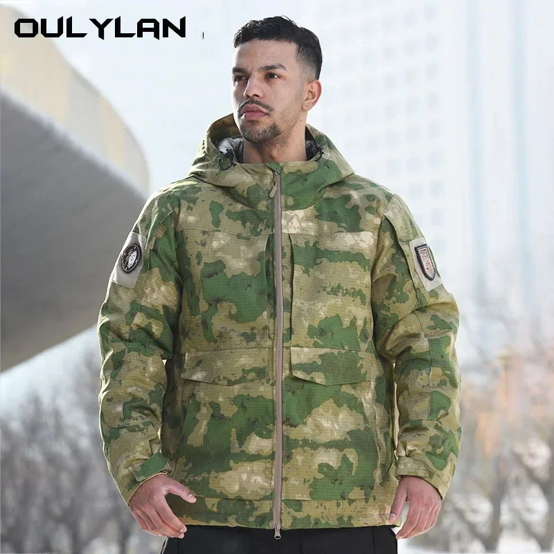 OULYLAN New Camouflage Clothing Men Tactical Outdoor Assault Suit Men's Hiking Brand Warm Windbreaker Coat