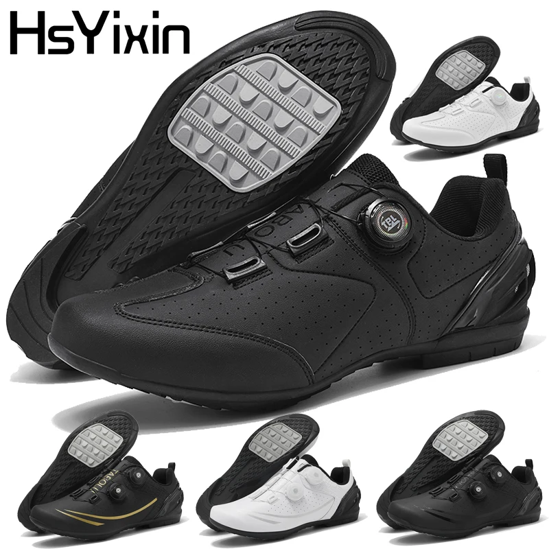 

New Rubber Flat Cycling Shoes 36-46 HsYixin MTB Flat Shoes Cycling Sports Shoes Breathable Road Flat Cycling Shoes