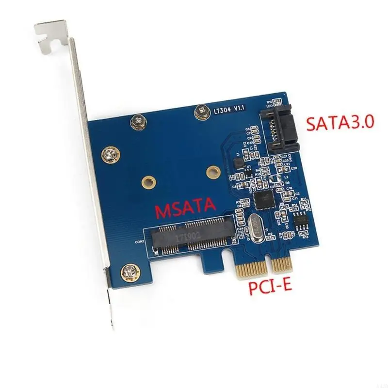 F42D PCI-E 1x إلى MSATA SSD بطاقة جهاز تحكم سطح مكتب الكمبيوتر