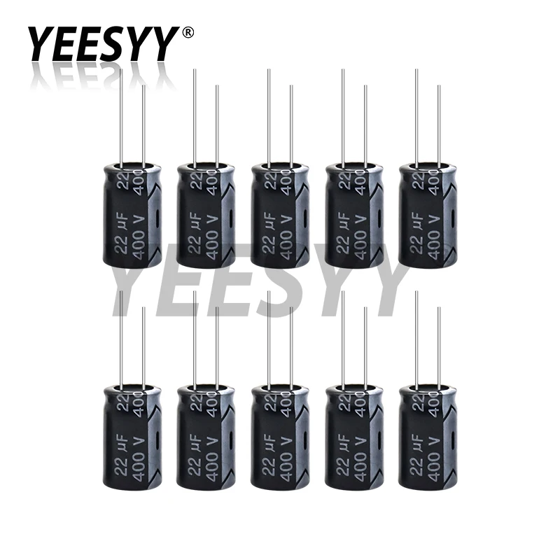 5pcs 400V Aluminum Electrolytic Capacitor 1UF 2.2UF 3.3UF 4.7UF 6.8UF 10UF 15UF 22UF 33UF 47UF 68UF 82UF 100UF 120UF 150UF