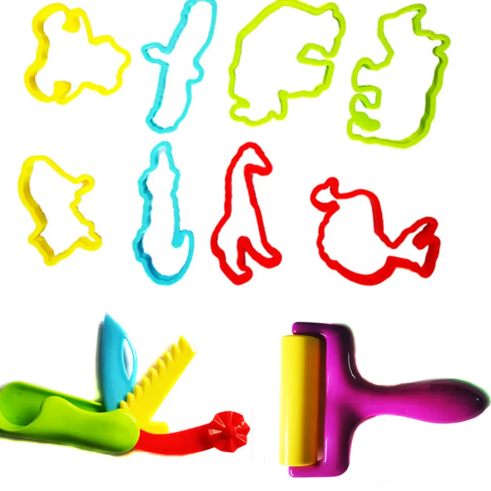 Zestaw 42 foremek do modelowania z plasteliny dla dzieci, narzędzia do plasteliny, kształty zwierząt, kolorowa masa, lekka, łatwa do czyszczenia, wielokrotnego użytku