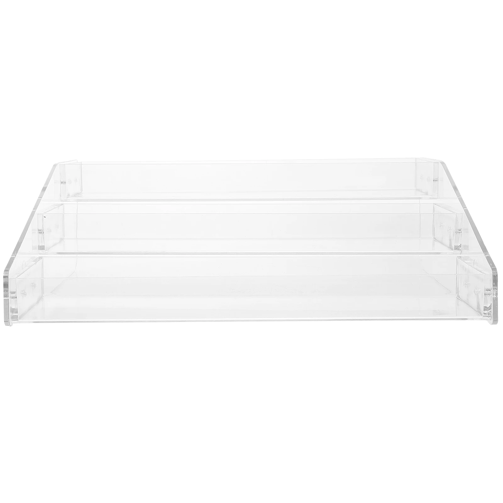 Large Capacity Clear Display Stand Acrylic Perfume Stationery Organizer Display Rack Desktop Storage Acrylic Shelves