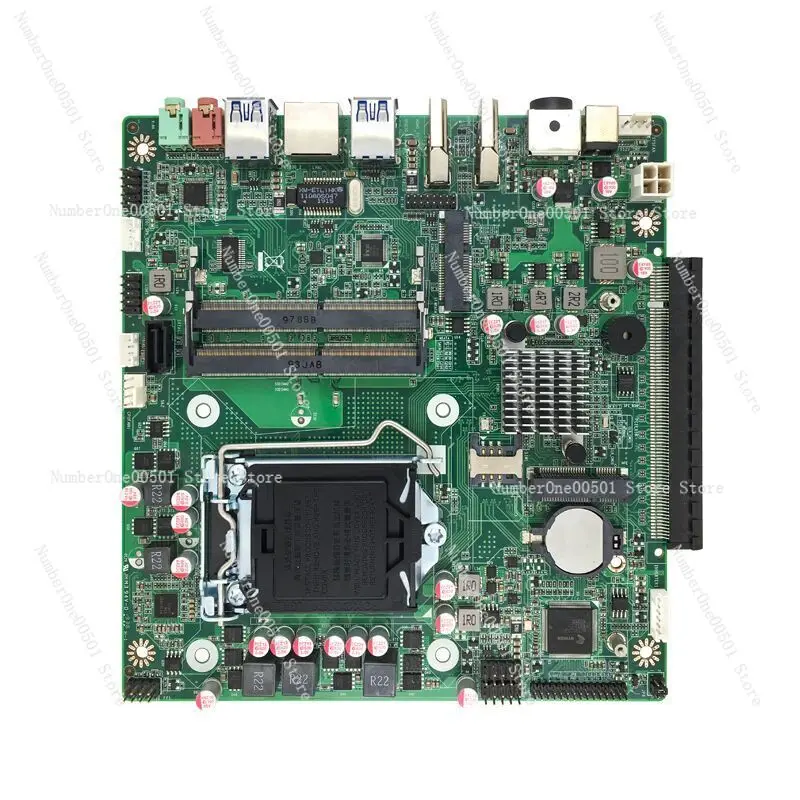 H310 side plug main board ultra-thin LVDS all-in-one machine H310 diagonally plug graphics card with PCI-E16X