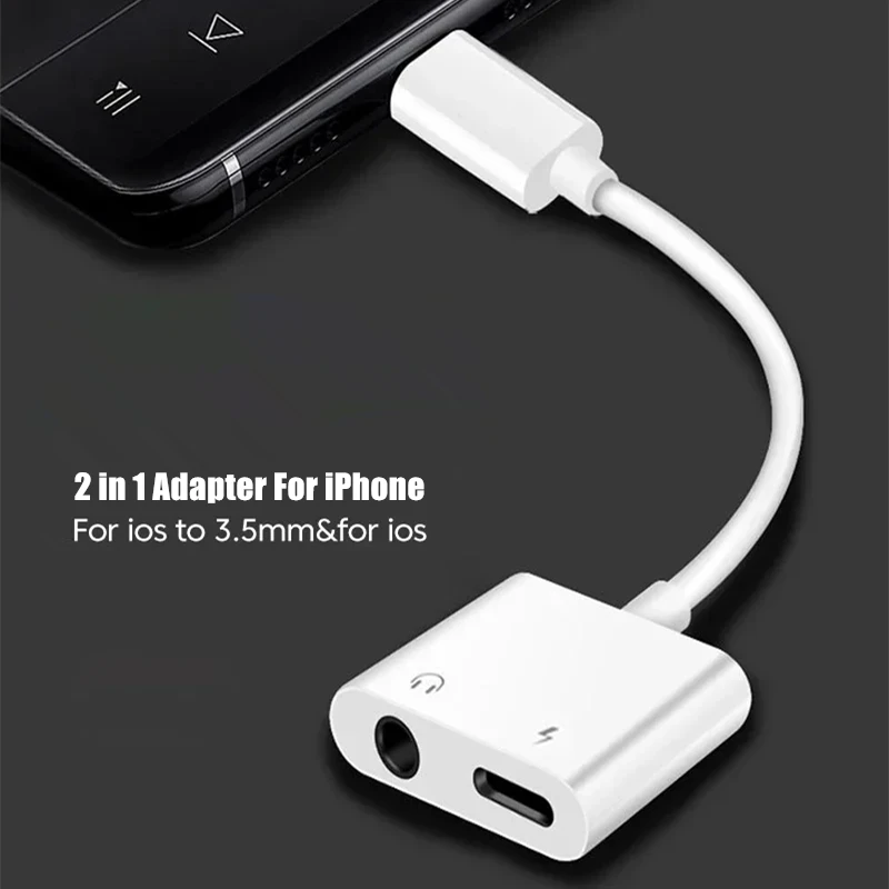 2 in 1 iOS to 3.5mm Jack Audio - Earphone Splitter Jack recension och pris