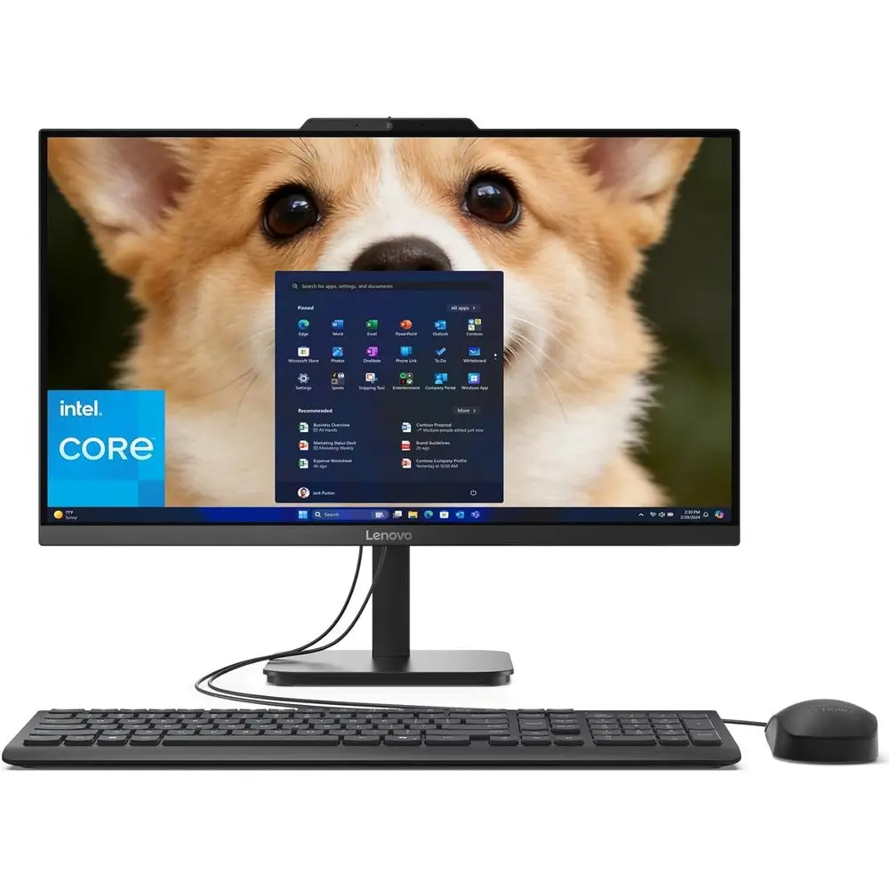 

24 HD All-in-One Desktop PC, Office 365 or Web, Intel 4-Core Processor, 8GB DDR4, 512GB PCIe SSD, WiFi 6, Bluetooth 5.2, HDMI, B