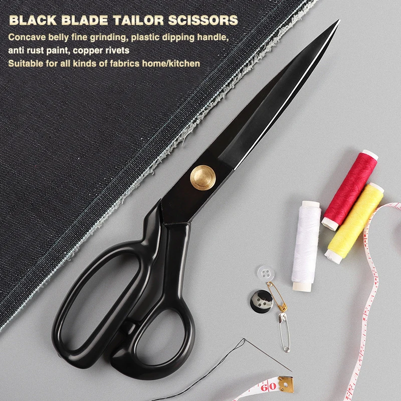 Professional Tailor Scissors Cutting Scissors Vintage Stainless Steel Fabric Leather Cutter Craft Scissors For Sewing