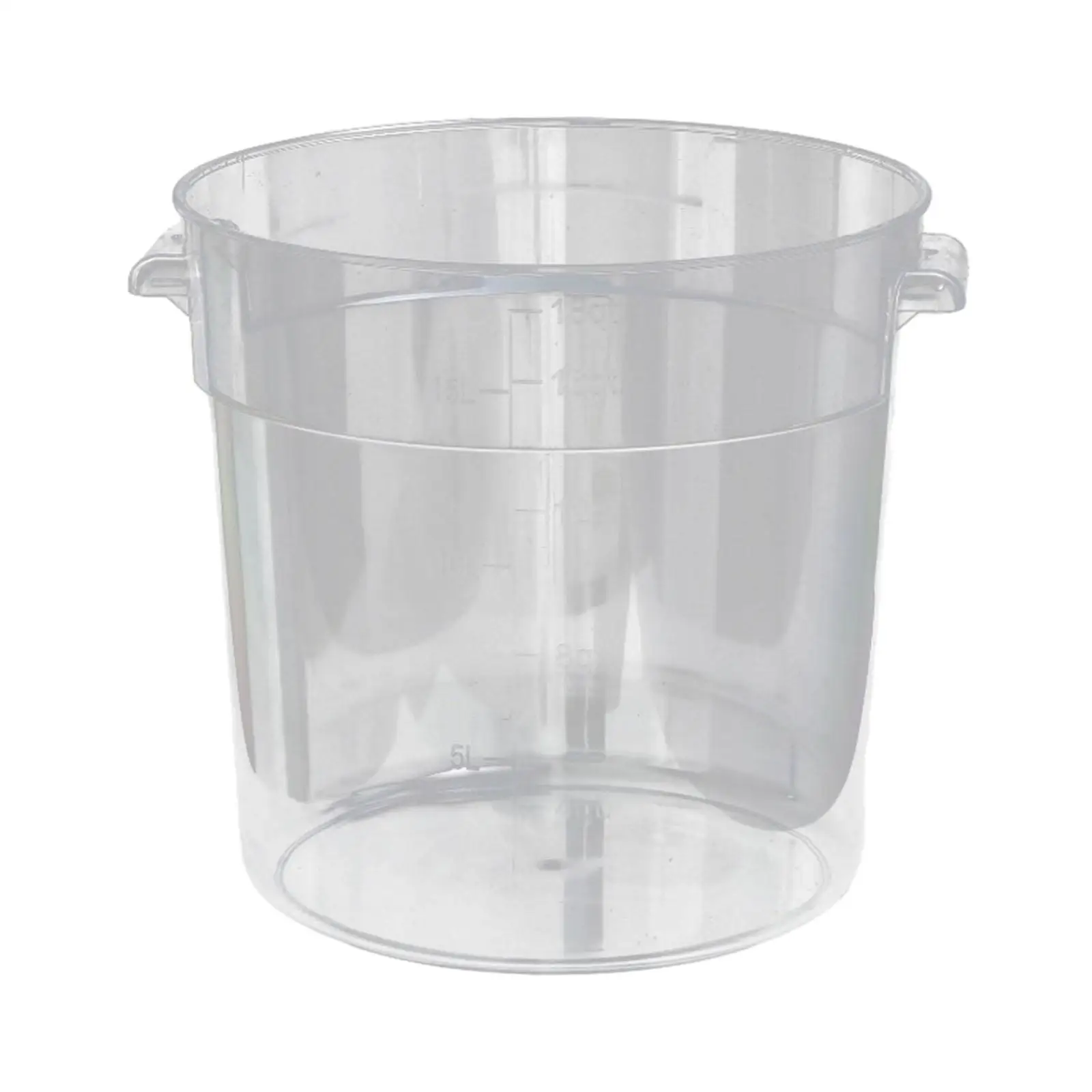 Clear Car Wash Bucket Large Capacity Practical High Impact Resistance