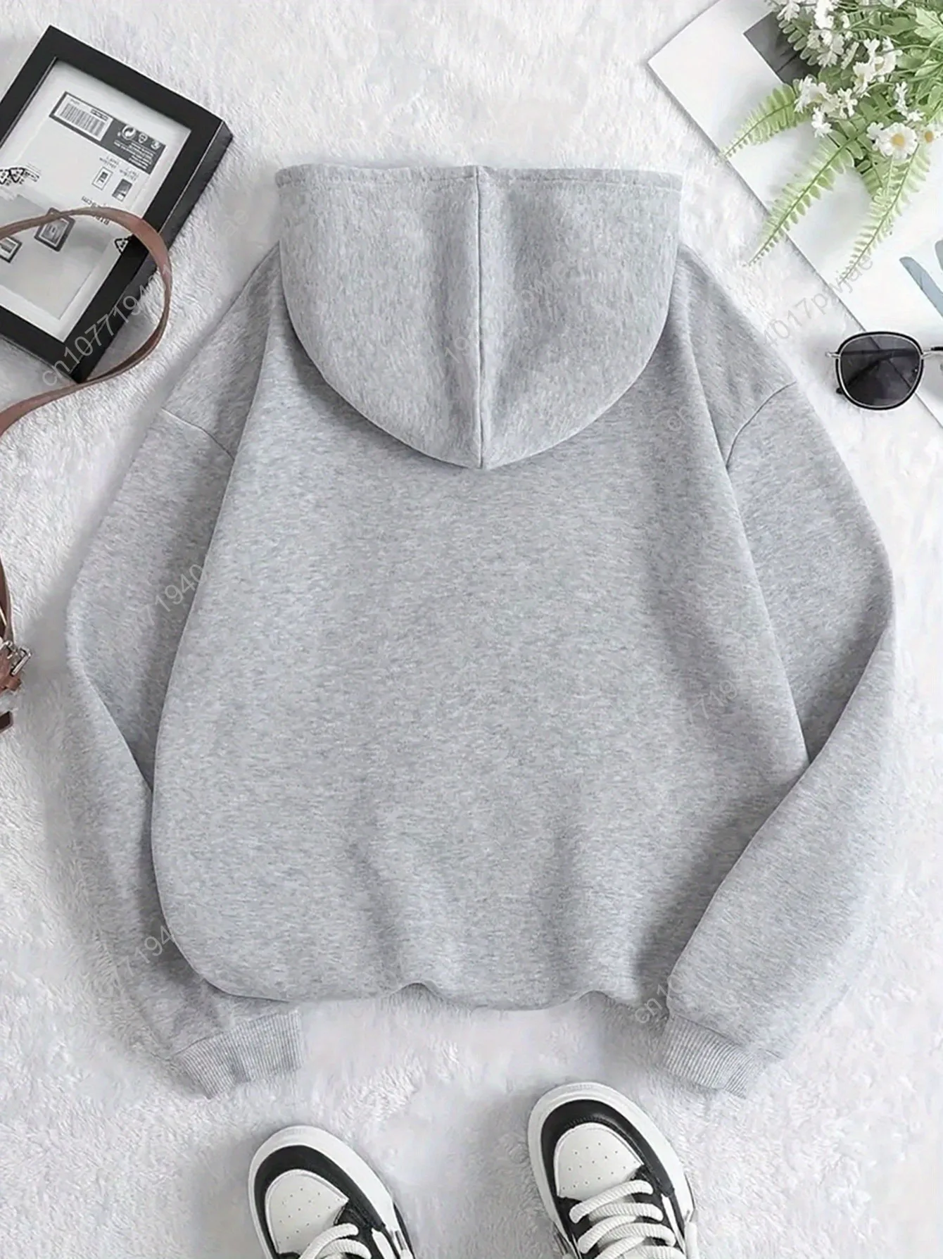 Elegante felpa con cappuccio da donna con cerniera e design Heartbeat Line: pullover casual per tutte le stagioni, vestibilità comoda, felpa con cappuccio con cerniera | Casual S