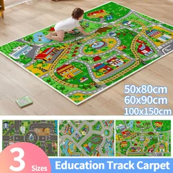 Road Mat Children Traffic Car Map Boy Girls Educational Toy Road Carpet Playmat For Baby Mats Cartoon City Rug Kids Toys Games