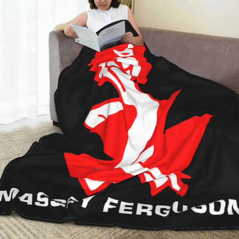 Massey Ferguson T Shirt Hot Item Usa Blanket Fluffy New Style All Season Faux Fur Throw Sleeping Sheets