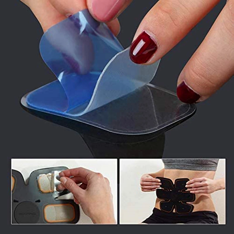 Gel Pads for Ems Abdominal Trainer Muscle Stimulator Exerciser Slimming Machine Accessories 10Pcs Body Massager Patch Gel Patch