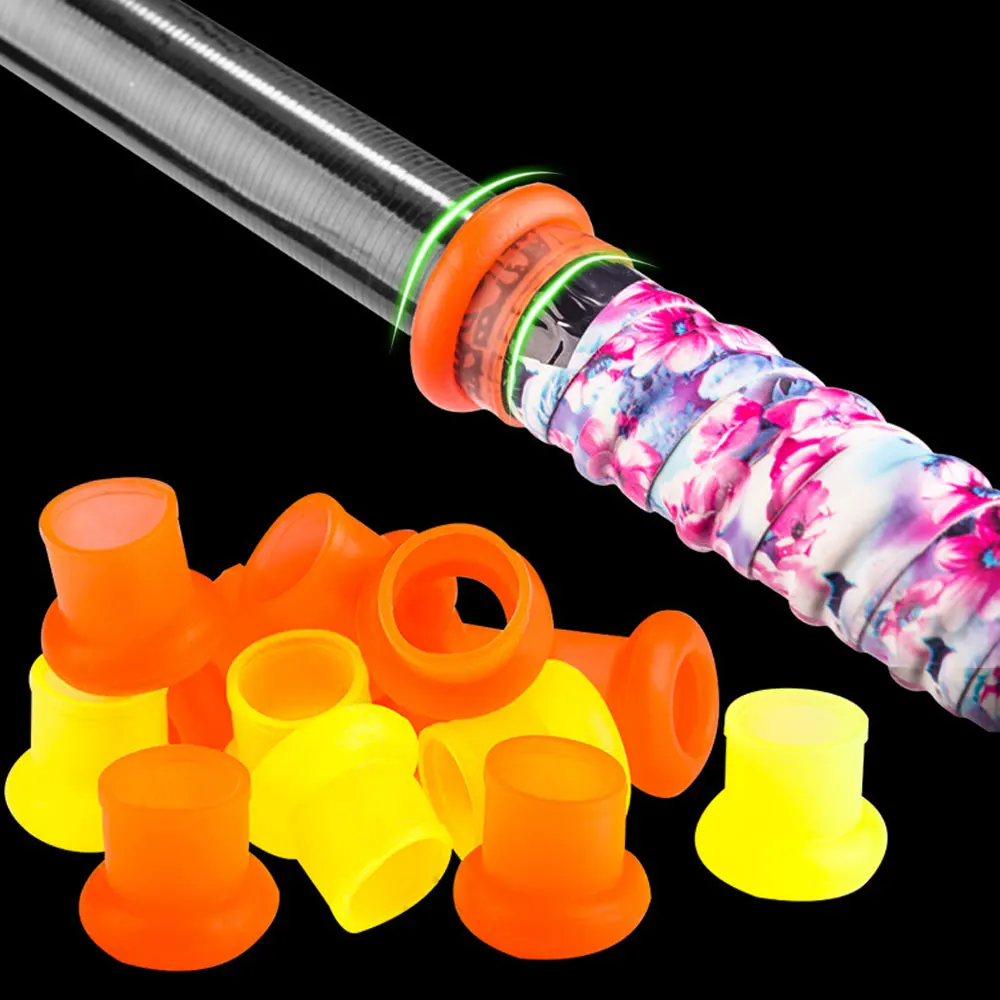 

10pcs Fishing O Shaped Ring Rods Stop Sleeve Random Color Anti-skid Elastic Handle Protection Cover Fish Tackle Tool Accessories