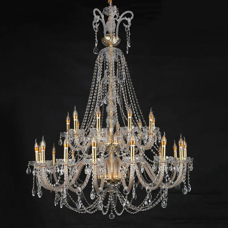 Transparent Crystal Chandeliers Modern Living Room Chandelier Dining Room Bedroom Lamp Atmosphere Study Clothing Store Lights