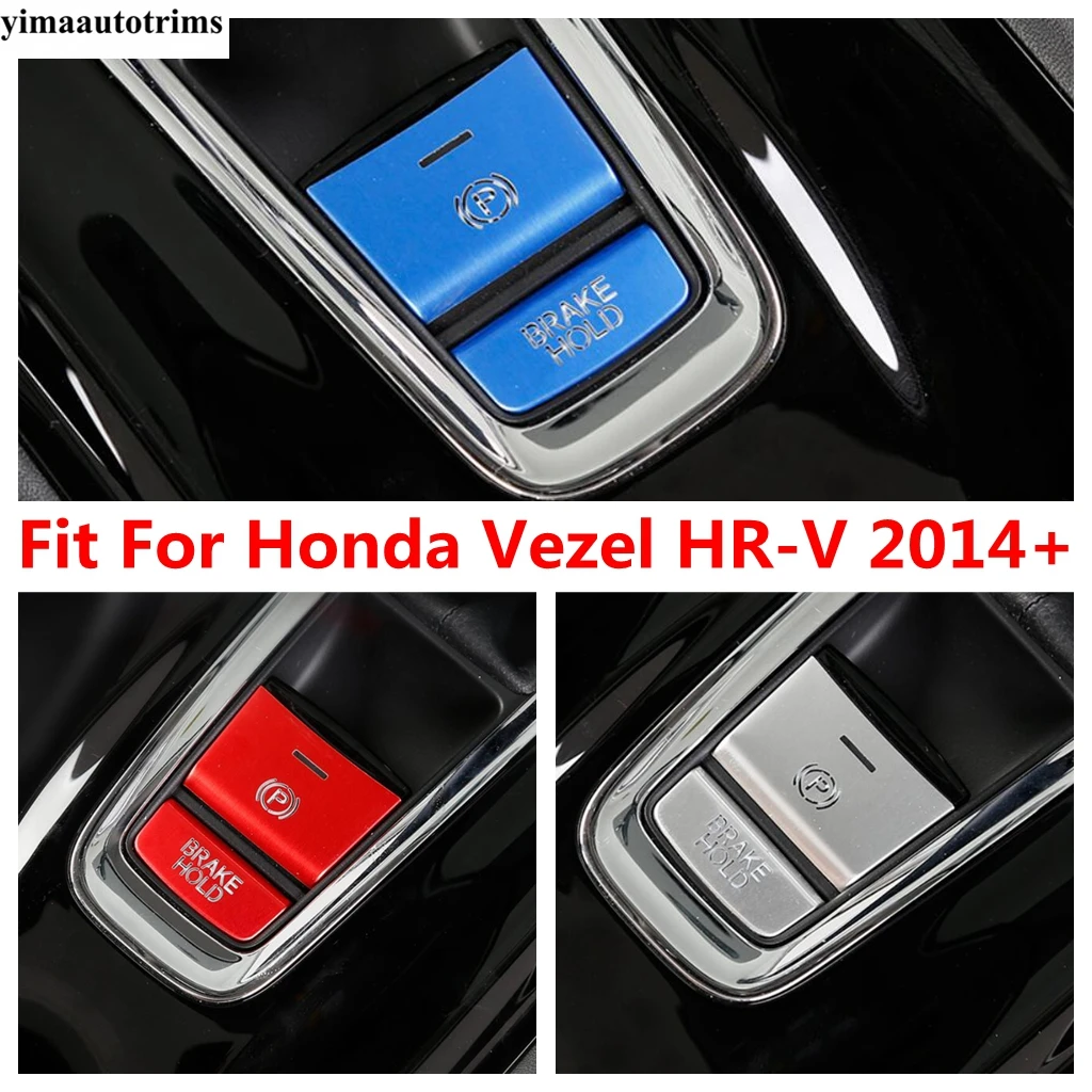 

Car Gear Position Handbrake Central Control Button Sequin Decoration Cover Trim Accessories For Honda Vezel HR-V 2014 - 2020