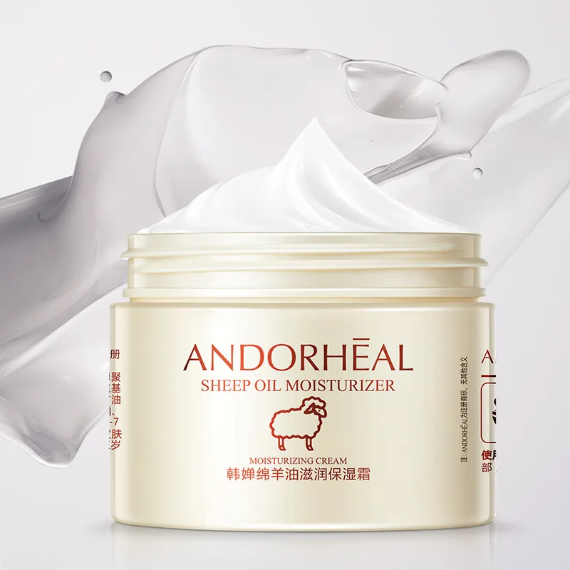 Lanolin Moisturizing Cream 140g, Hanchan Hydrating & Repairing Treatment for Dry Skin, Lightweight Unisex Face Cream