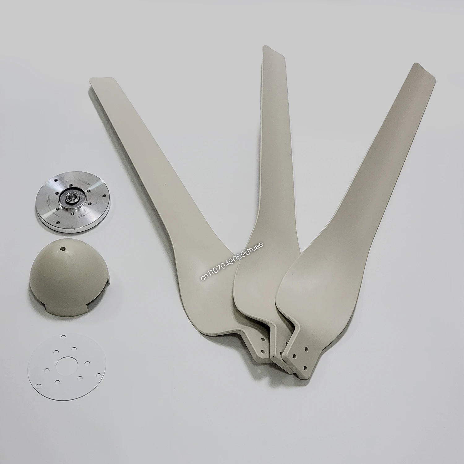 Высокопрочные лопасти из углеродного волокна для домашнего использования, белое нейлоновое волокно, лопасть ветряной турбины, дополнительный комплект ступицы для ветрогенератора своими руками, свободная мощность