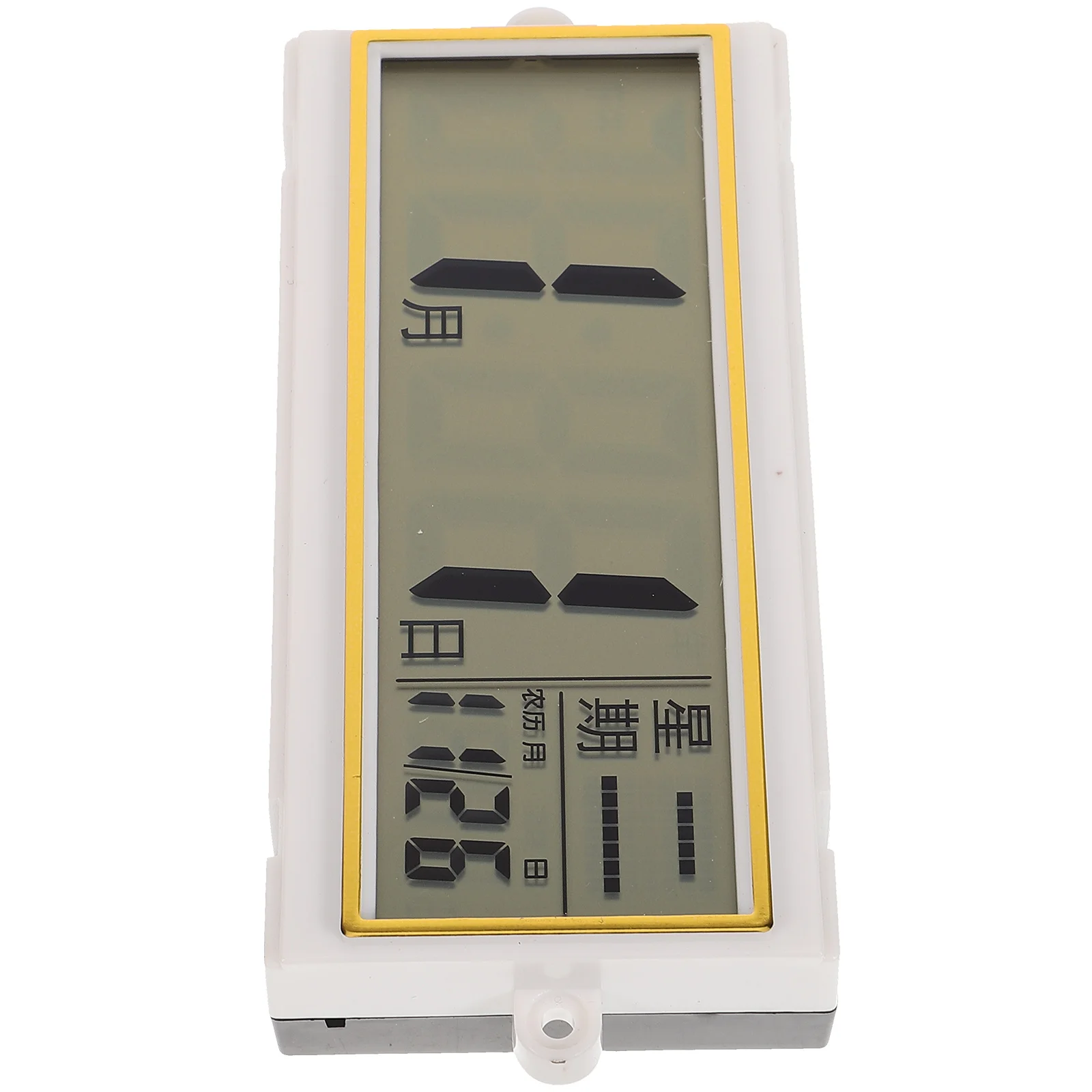 

LCD Screen Wall 110x55mm Digital Calendar Clock for Elderly Large Room Decor Perpetual Lunar Temperature Display