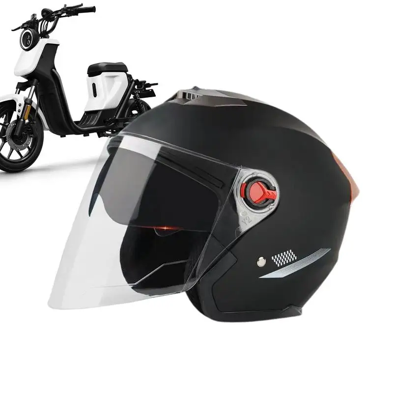 

Motorcycle Helmets Open Face Safety Kick Scooter Electric Motos Half Face Helmet Durable Moped Helmets