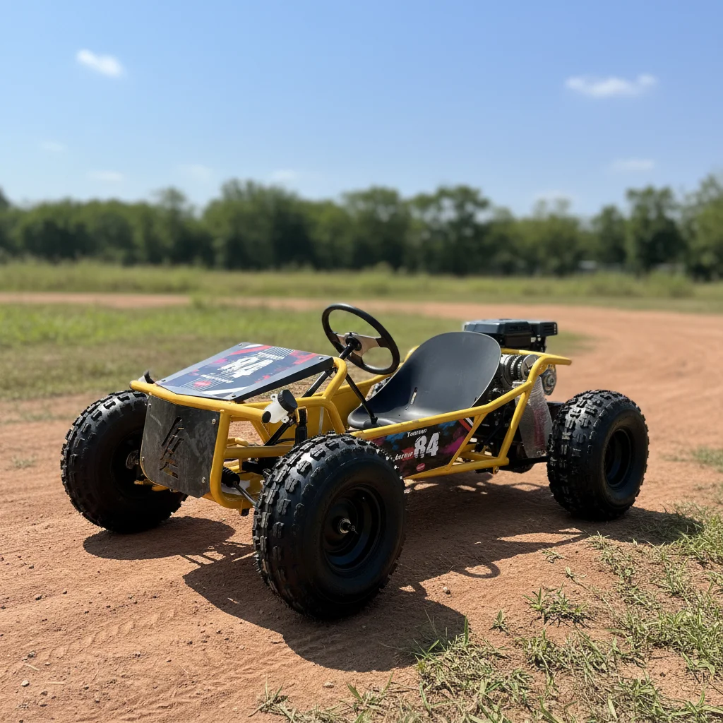 212CC Four-Stroke Adult Four-Wheel Beach Drift Car With 10-Inch Tires Professional Entertainment Sports Off-Road Leisure Kart