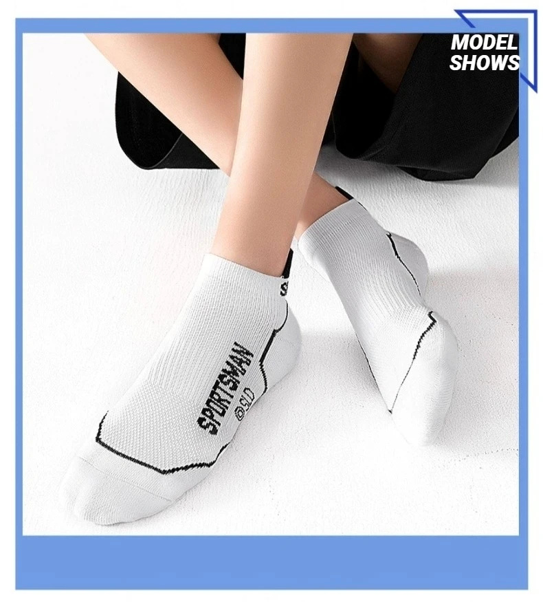 10 Paar Hochwertige Herrensocken für den Sommer, Kurze Atmungsaktive Knöchelsocken aus Baumwolle, Schwarze Dünne Sportsocken, Schweißabsorbierend und Geruchshemmend – Detail 13