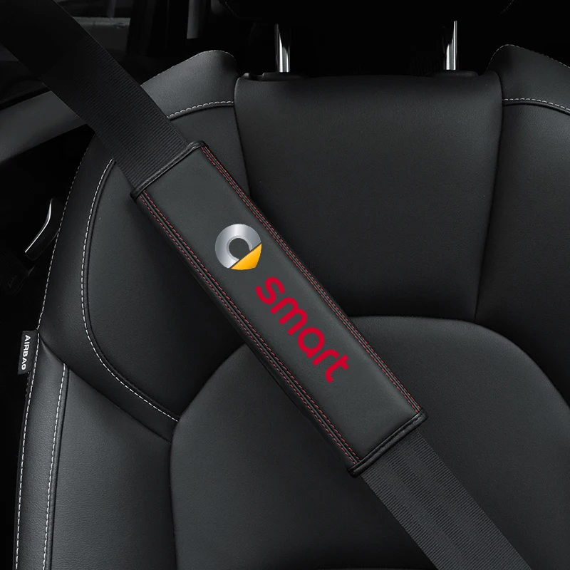 Smart1 PU material car interior seat belt protective cover, suitable for SMART car accessories, classic and fashionable