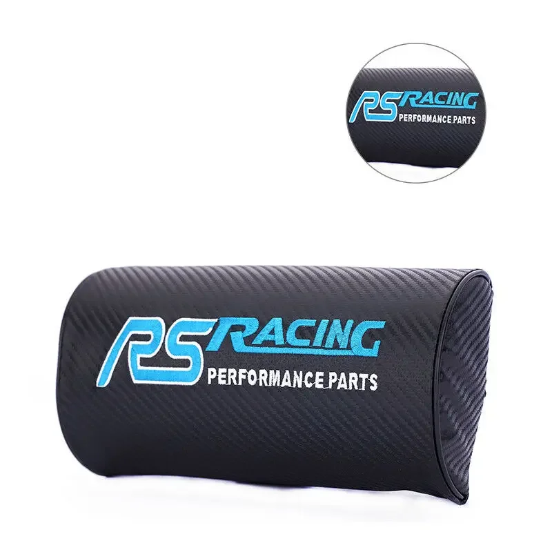 

2pcs Carbon Fiber Racing Sport Car Auto Headrest Neck Pillow Seat Pad New