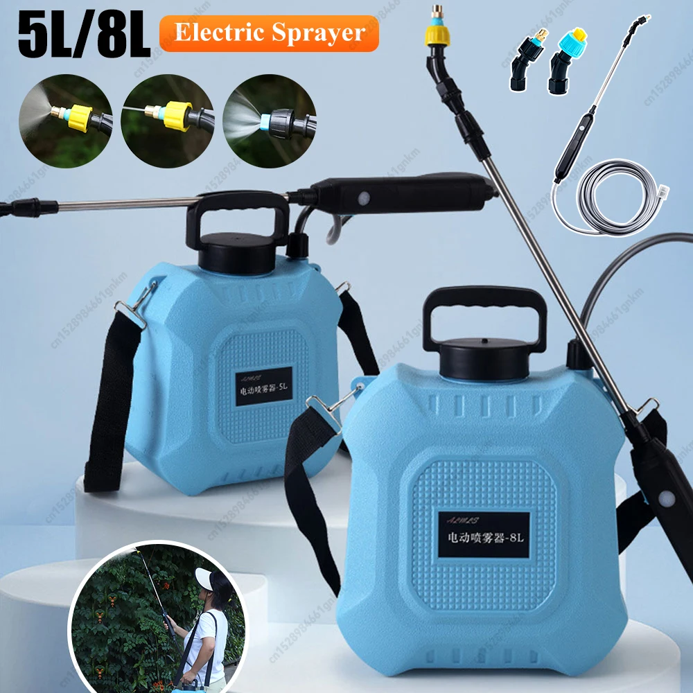 

5L/8L Electric Sprayer Multi-purpose High Pressure Disinfection Spraying Machine Rechargeable Plant Sprayer Garden Irrigation