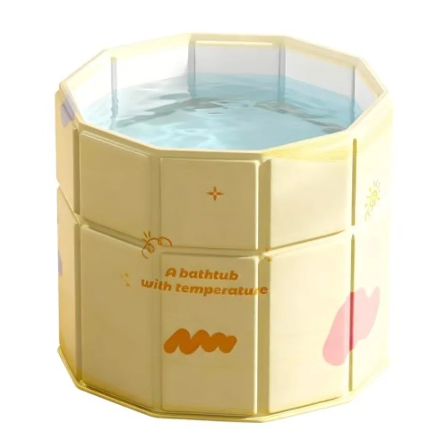 

Портативная складная ванна для взрослых 29,5 дюймов, без установки, для холодных и горячих процедур, душа, спа, бани, джакузи