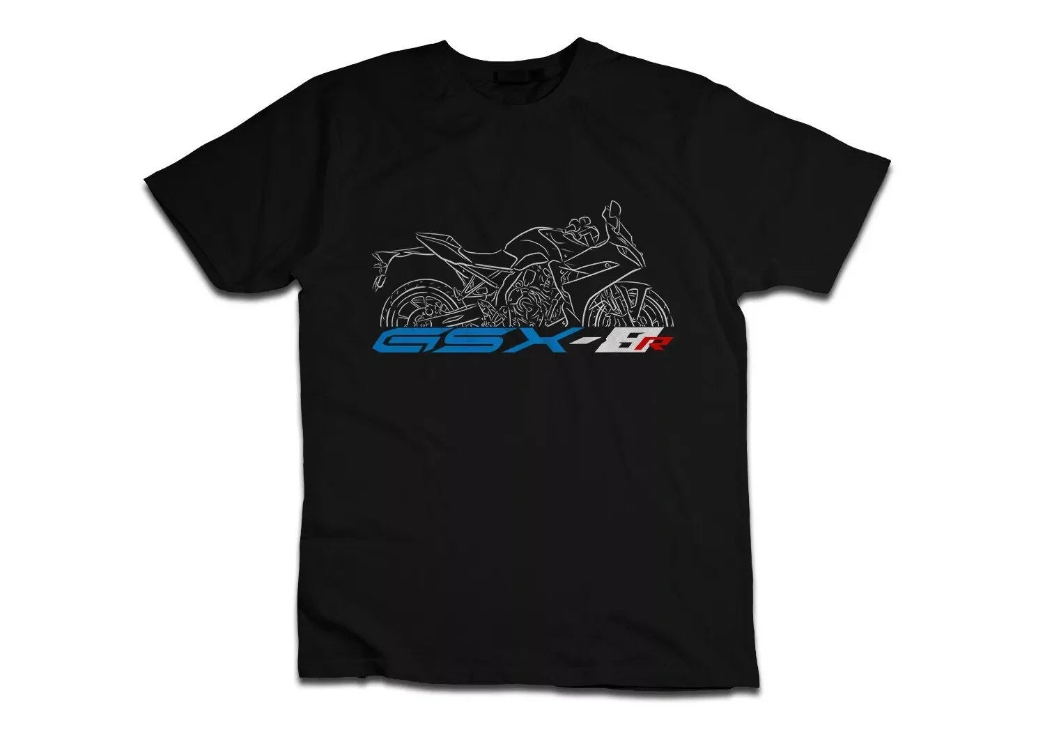 

GSX-8 R Motorcycle T shirt Graphic Casual Summer Short Sleeves 100% Cotton Cool Tee
