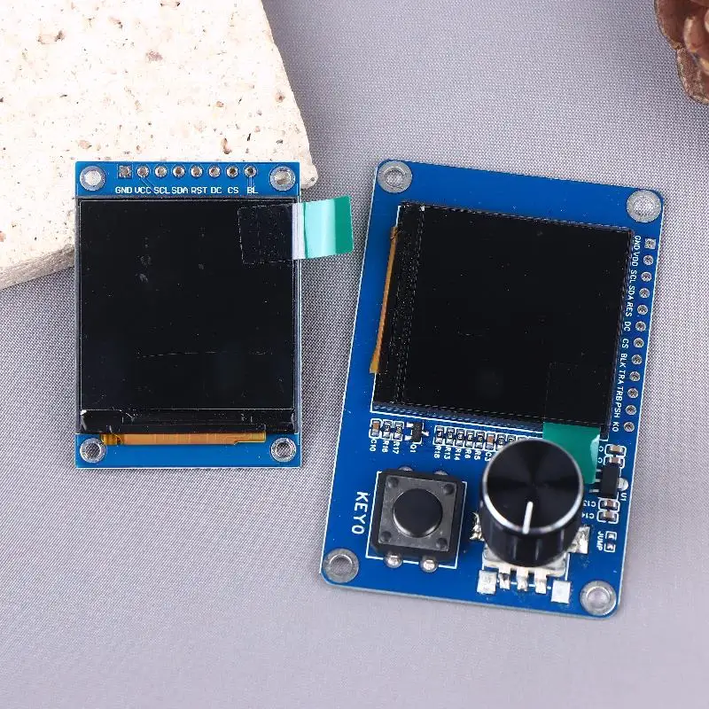 وحدة عرض TFT LCD 1.54 بوصة مع زر تشفير دوار EC11، واجهة IIC/I2C SPI 240x240 لـ Arduino ESP32 ESP8266 DIY #5
