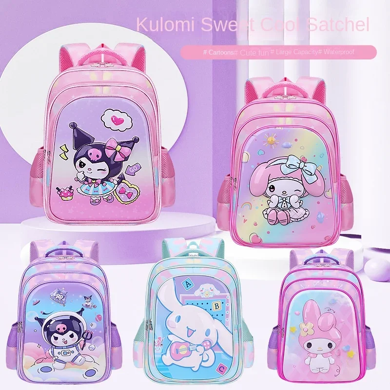 Sanurgente Kulomi-Sac à Dos observateur de Grande Capacité, Cartable de Dessin Animé Mignon, Imprimé Doux Melody, Enfantin