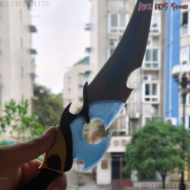 Fantasias Genshin Impact Lohen Cosplay: Conjuntos y Accesorios Completos, Espada Corta de Dibujos Animados, Cuchillo, Snickersnee, Cutlass