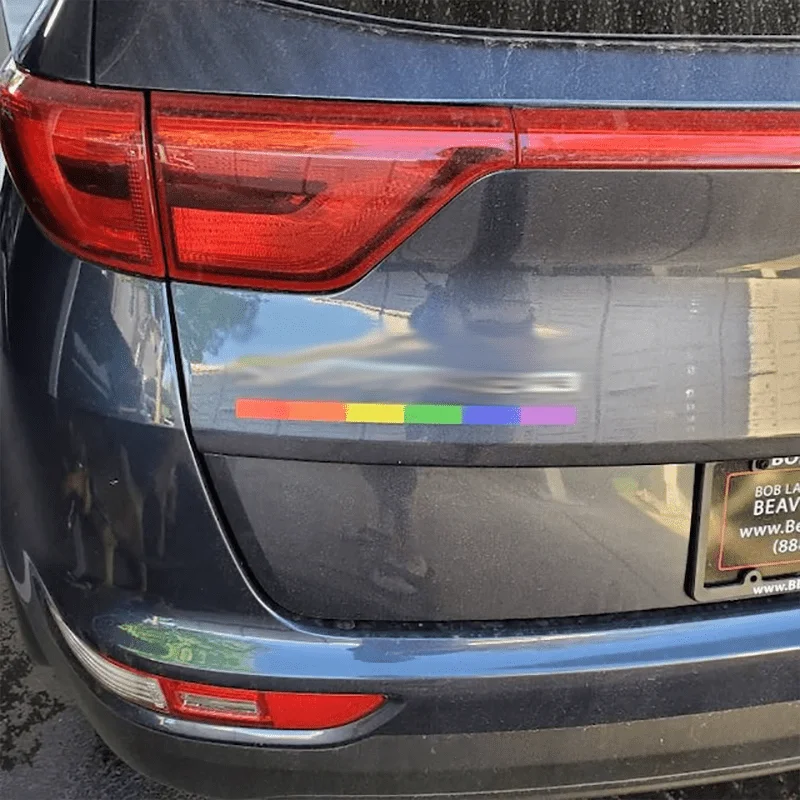 

Pride Rainbow Flag Car Vinyl Sticker or Tile Outdoor Car Window Car Sticker LGBT Gay
