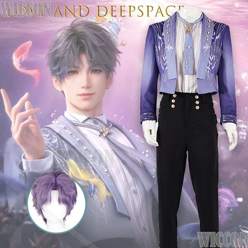 

Love And Deepspace Rafayel Sinking Into Endless Sea Birthday Theme Fish Free Flowing Cosplay Game Carnival Halloween Party Cos