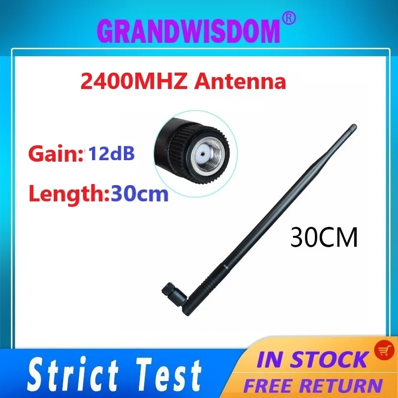 GWS 2400MHZ Antenna 12dbi sma female wlan wifi 2.4ghz antene pbx iot module router tp link signal receiver antena high gain