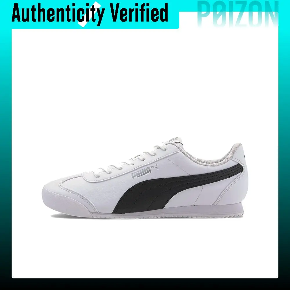 puma-turino-fsl-casual-shoes-unisex-low-top-black-white-gray-372861-04