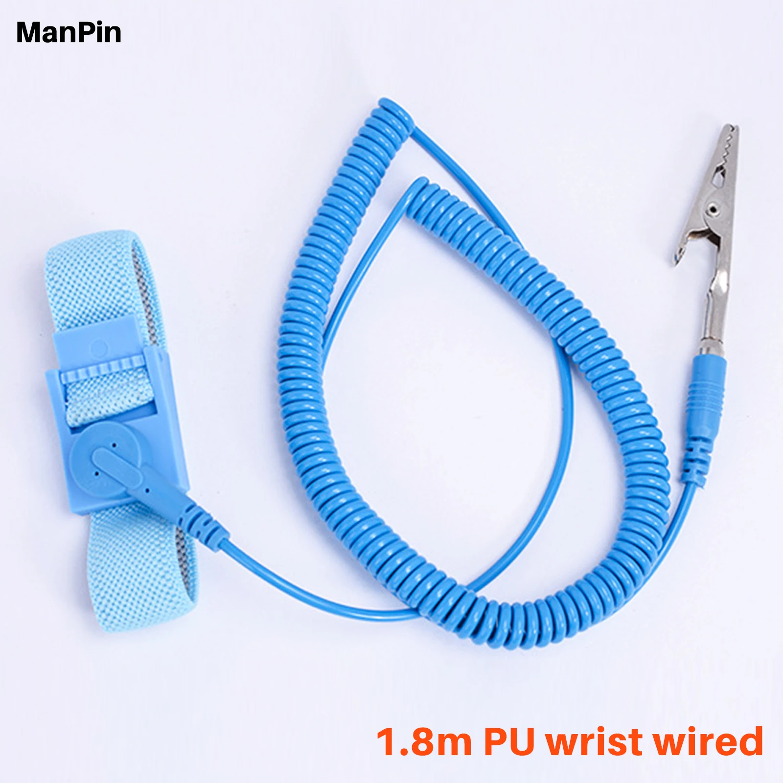 معدن مكافحة ساكنة شريط للرسغ كهرباء ESD كابل التفريغ اللاسلكي قابل للتعديل مصنع Workbentch إنتاج إصلاح الهاتف