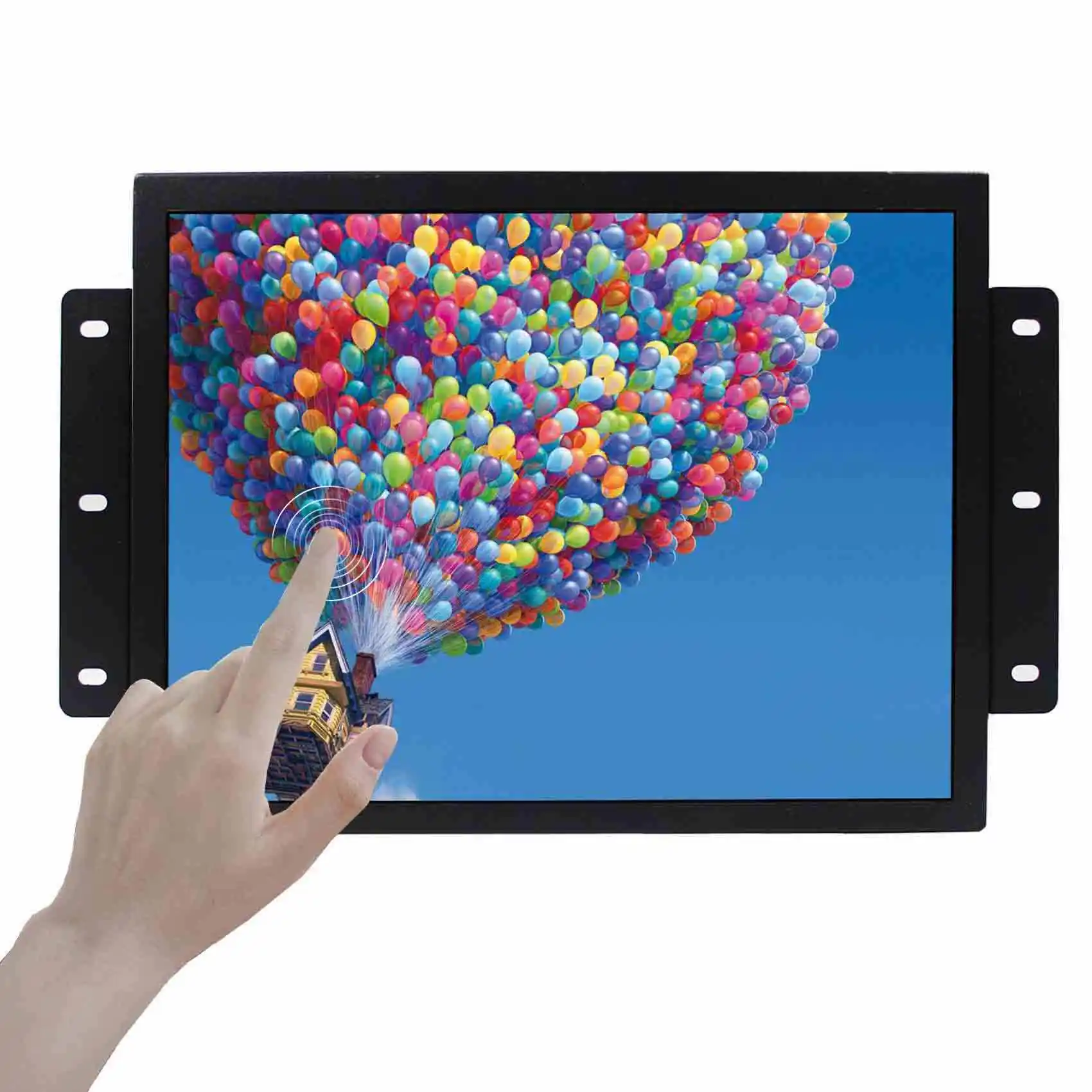 

12.1" 4:3 Industrial Monitor ,Capacitive 10-points Touch VGA DVI,Metal Case