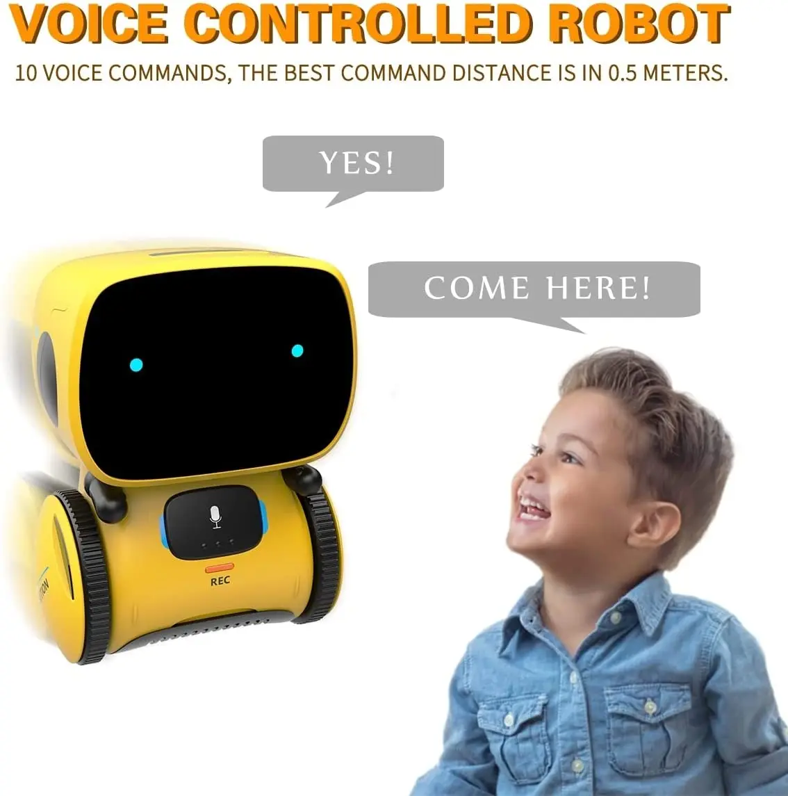 Educating Robot Smart Robots Dance Voice Command Sensor Singing Dancing Repeating Smart Toy for Kids Boys and Girls Talking Toys