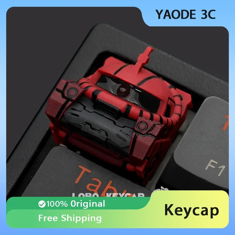 Anime Mecha Theme Keycaps Zaku Key Cap Personalization Resin Keycap Customized Game Mechanical Keyboard Accessory PC Gamer Gift