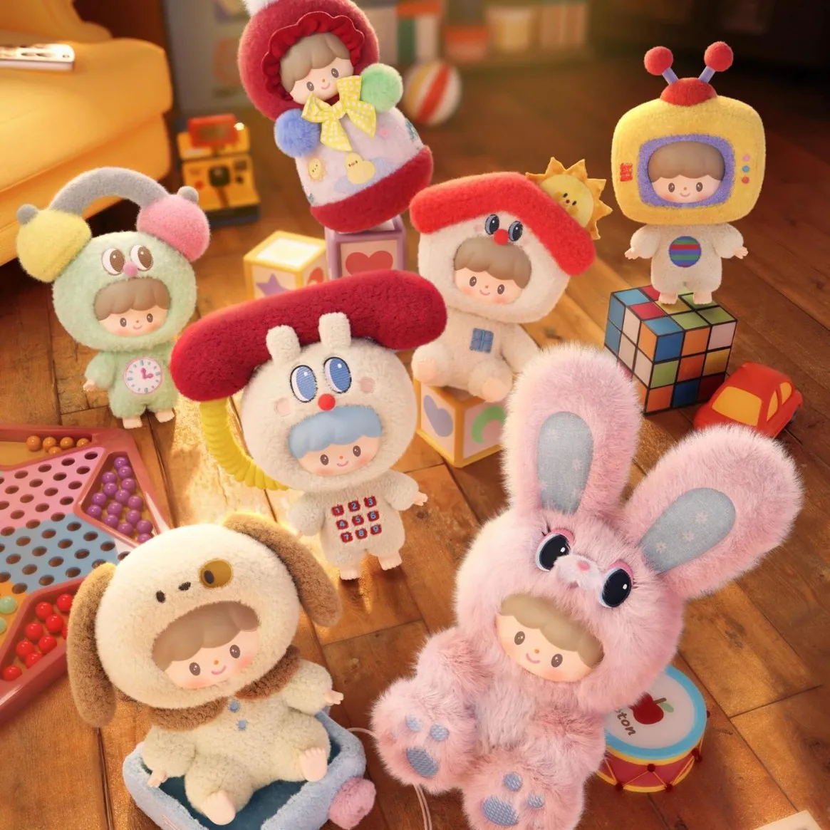 

Mystery Nostalgic Blind Box - Childhood Memory Lane Theme Cute Vinyl Plush Doll Unique Creative Gift for Kids & Collectors