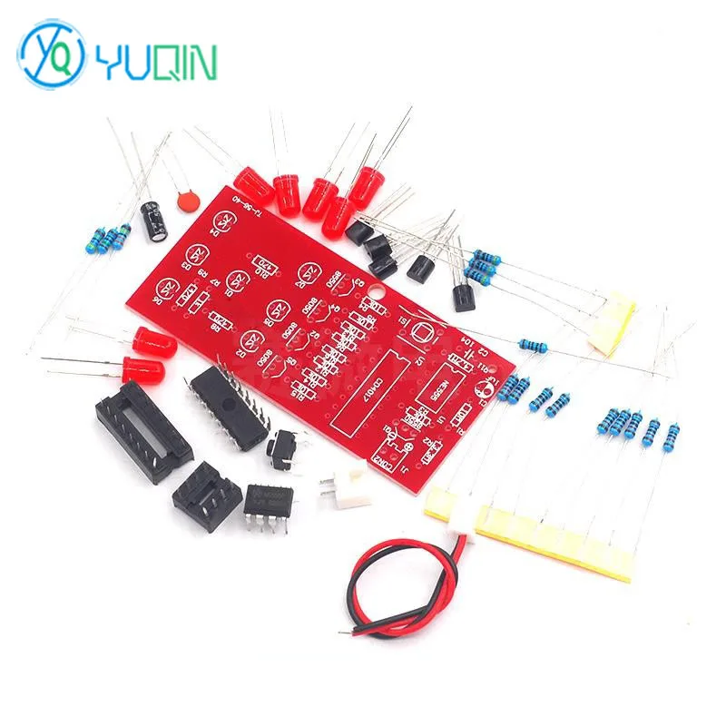 LED Fun Electronic Dice Circuit Board DIY Welding Exercise Kit Experimental Production Assembly Teaching Product Components