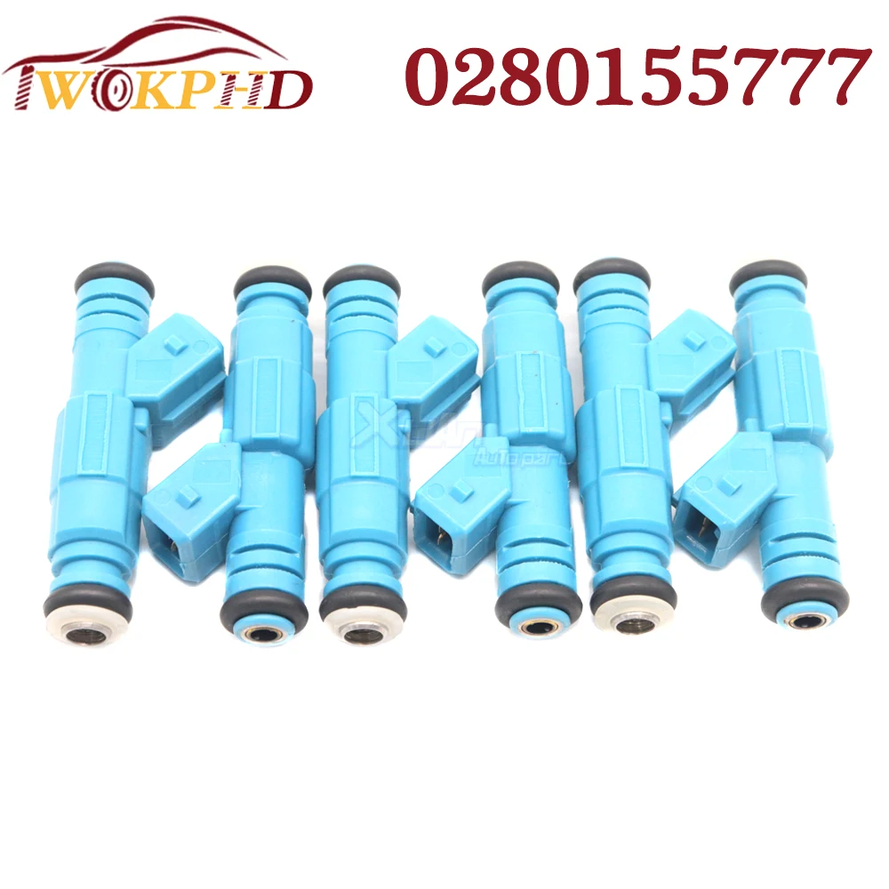 Car 6pcs Fuel Injectors Nozzle 0280155777 For Holden WH WK VT Statesman Commodore VQ VR VN VG VP VS VS 3.8L 5.0L 852-12225