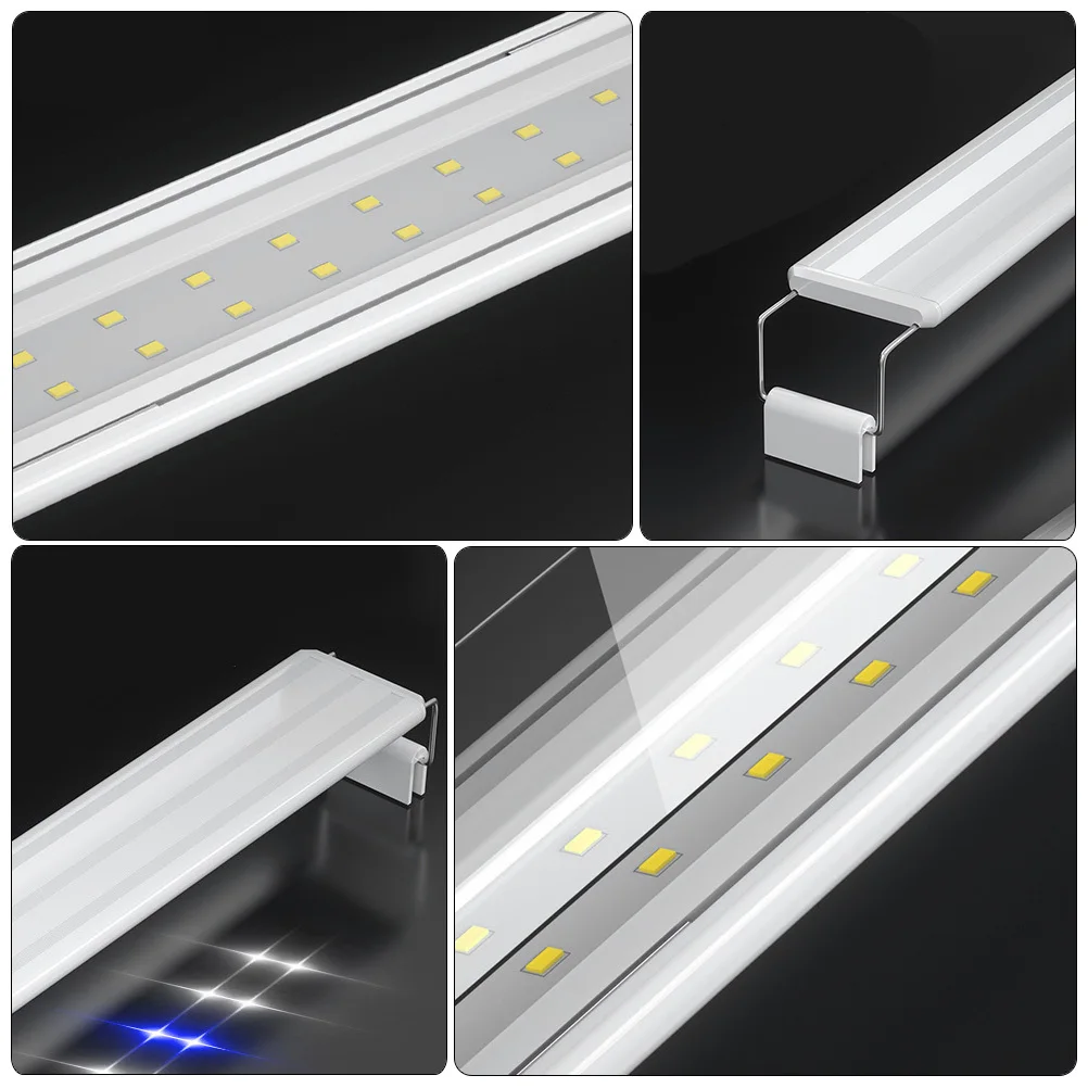 

Aquarium Light LED Fish Tank Lamp High Penetration Transparent Acrylic Sheet Natural Color Plants Gift Family Aquarium Lamp