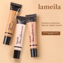LAMEILA 8-colors Liquid Foundation Makeup Primer Whitening Concealer Moisturizing Isolation Cream Invisible Pores Cosmetics