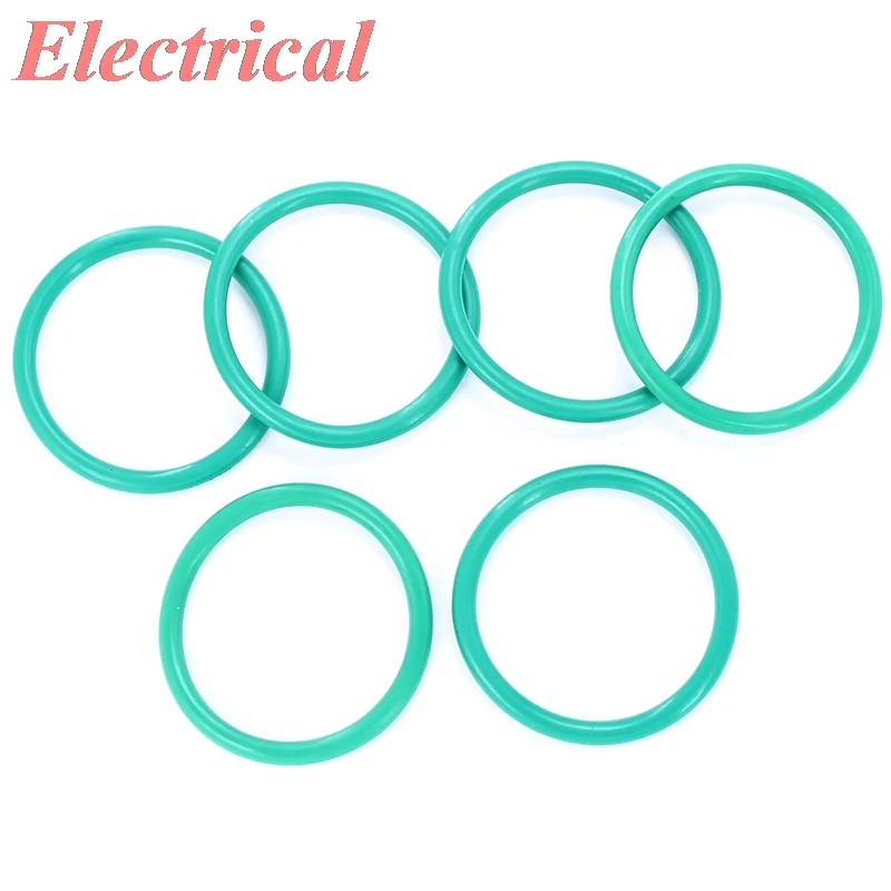 FKM Outside Diameter 4/5/6/7/8/9/10/11/12/13/14/15/16/17/18/19/20mm x 1mm Mechanical Rubber O Ring Oil Seal Gaskets Green