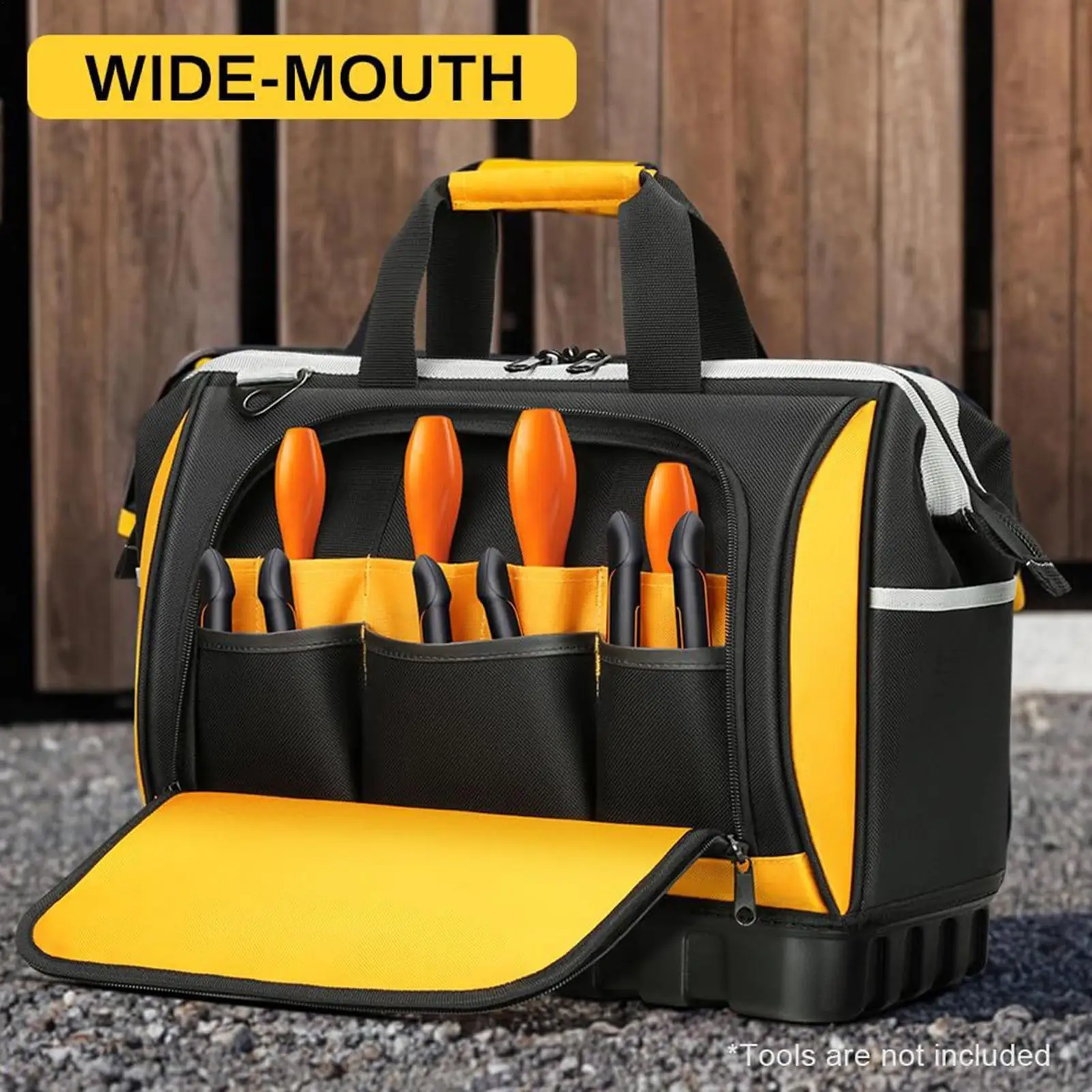 Tool Bag Adjustable Shoulder Strap Electrician Caddy Drill Bag For Home Repairs Garage Storage Professional Work