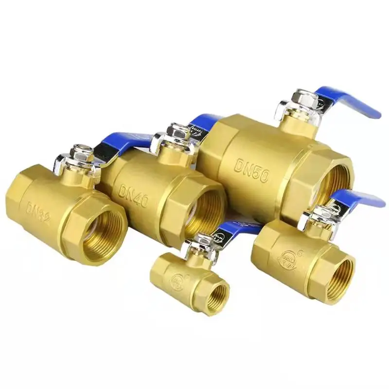 1PC Copper ball valve 4 points 6 points 1 inch 2 inch DN15 20 25 high temperature 32  full copper valve tap water valve wa
